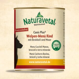 Naturavetal® Canis Plus® Welpen-Menü Rind 800g
