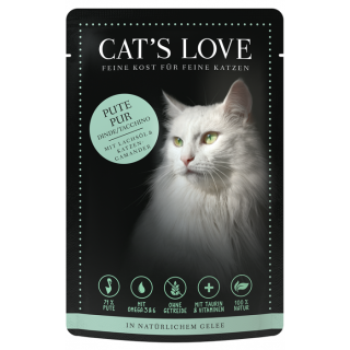 Cats Love Adult Pute Pur Pouch 12 x 85g