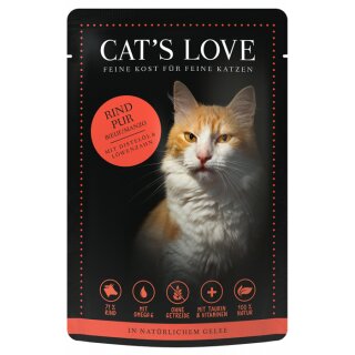 Cats Love Adult Rind Pur Pouch 12 x 85g