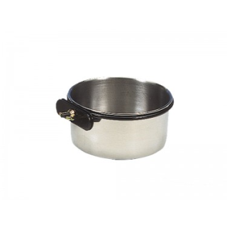 Futternapf Edelstahl mit Befestigung 600 ml