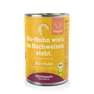 Herrmanns Bio Huhn mit Fenchel, Zucchini und Buchweizen 400g