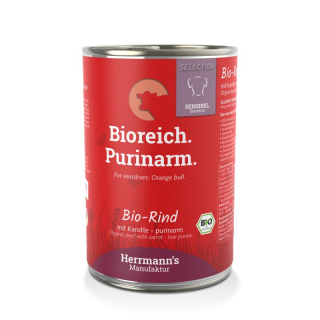 Herrmanns Sensible Bio Rind mit Karotten - purinarm