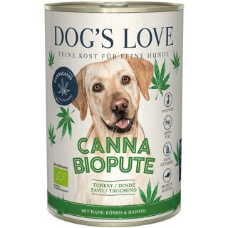 Dogs Love Canna Bio Pute mit Hanf