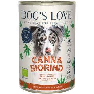 Dogs Love Canna Bio Rind mit Hanf 6 x 400g