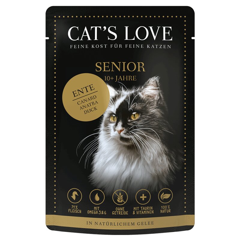 Cat\'s Love Senior Ente 12 x 85g