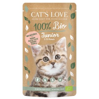 Cats Love Junior Bio Geflügel 100g