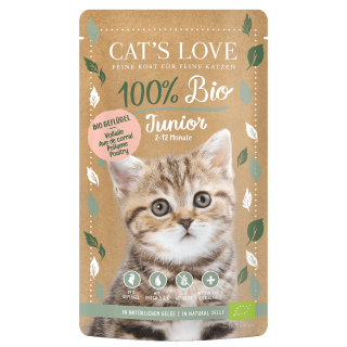 Cats Love Junior Bio Geflügel 100g