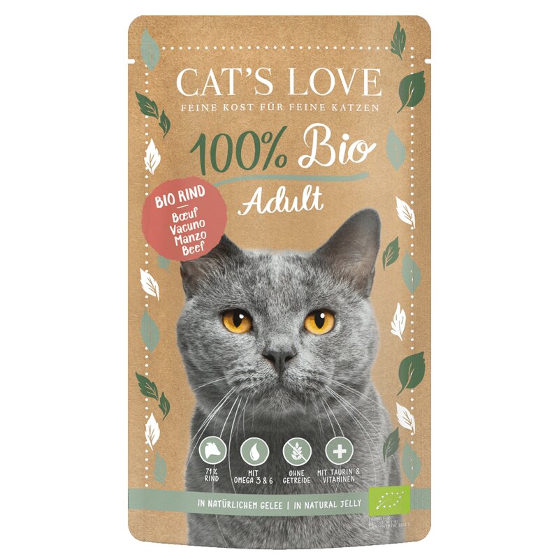 Cat\'s Love Adult Bio Rind 6 x 100g