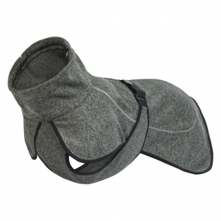 Comfy Strick-Fleece grün 35cm