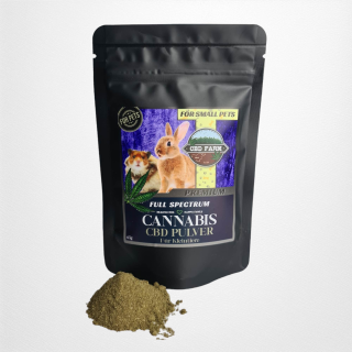 CBD Farm Cannabis CBD Pulver 60g für Kleintiere