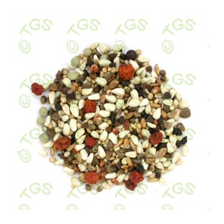 Kardimischung mit Beeren